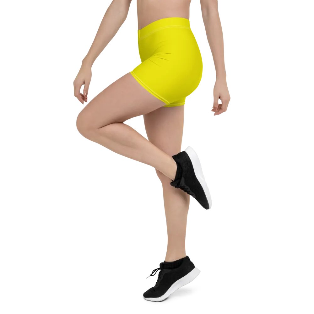 Lemon Yellow Training Shorts product image (4)