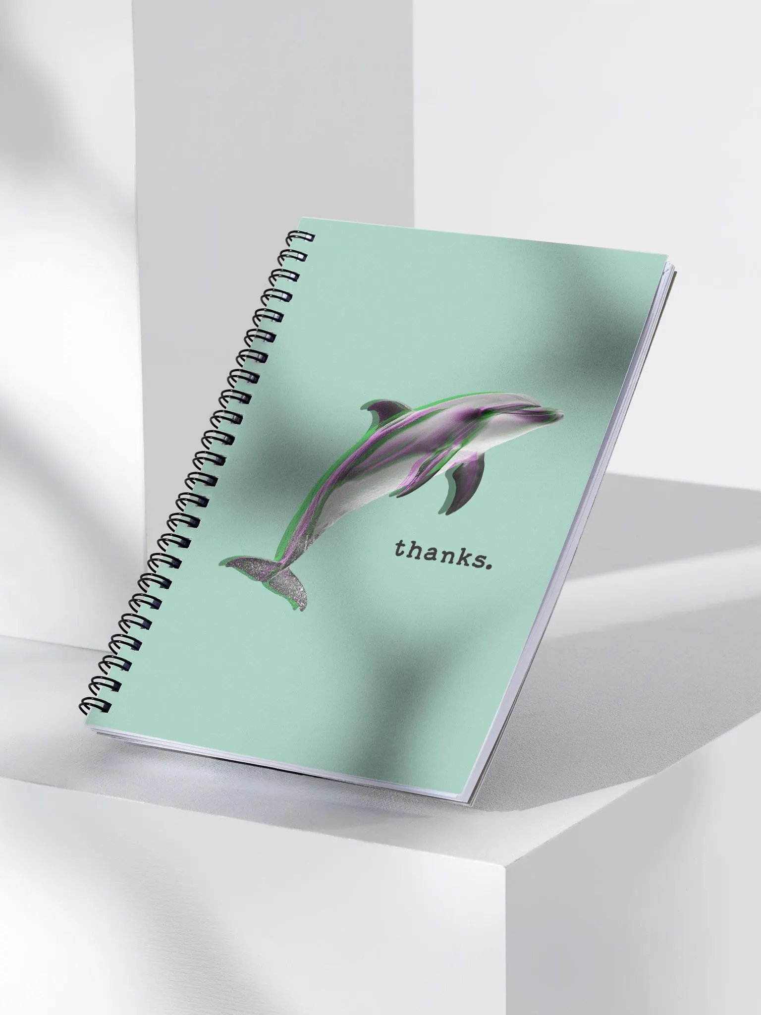 Dolphin Thanks Spiral Notebook product image (3)