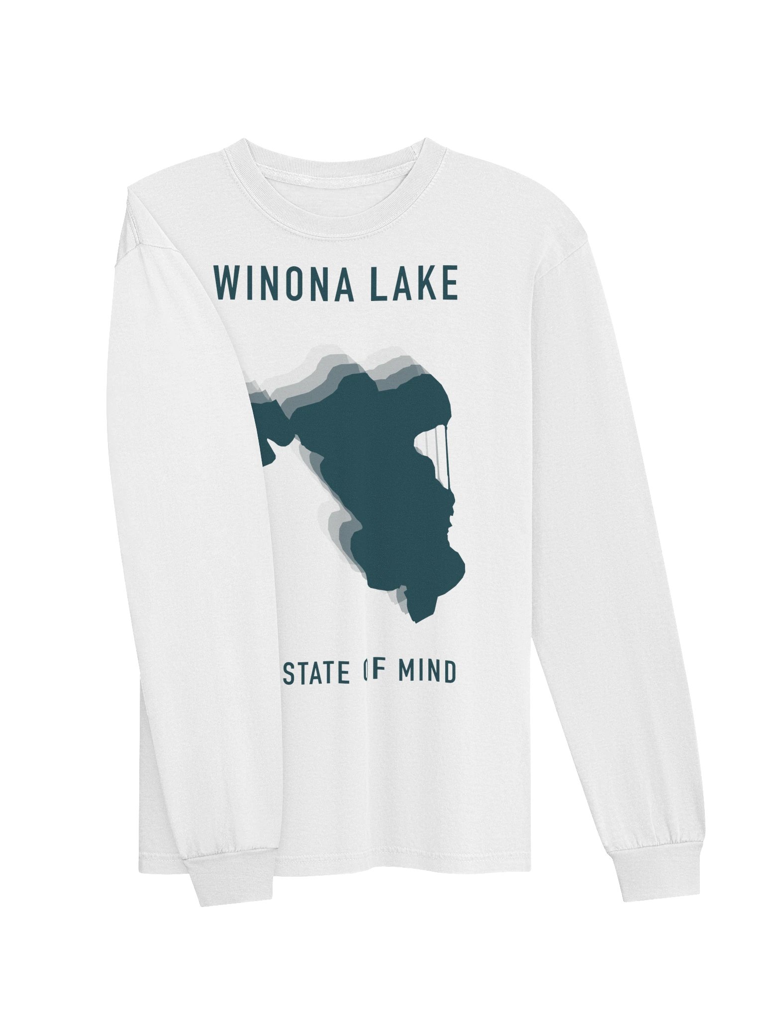 Lake Echo Comfort Colors Long Sleeve — Sunwashed product image (7)