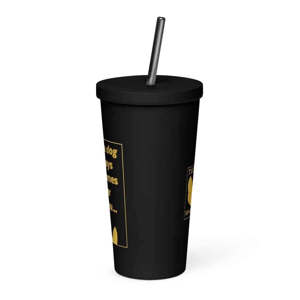 Doopsters - I know a Dog Gamer - 20 Ounce Insulated Tumbler with Straw product image (3)