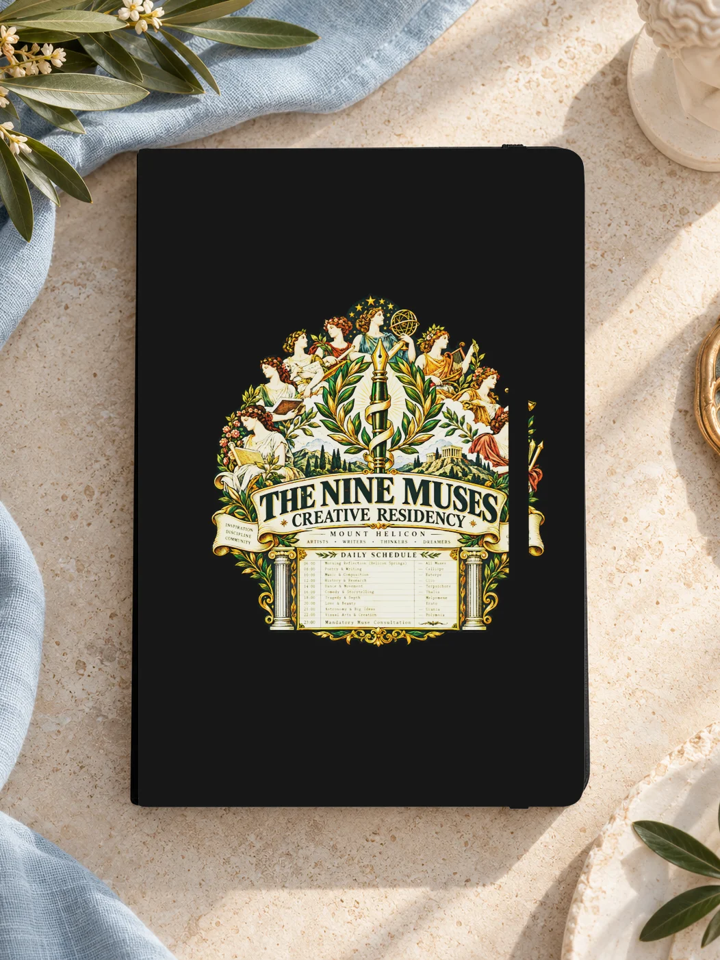 The Nine Muses Creative Residency Notebook product image (1)