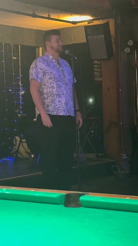 The only country song I know… #karaoke #polarbearproblems #texan #wagonwheel #musician