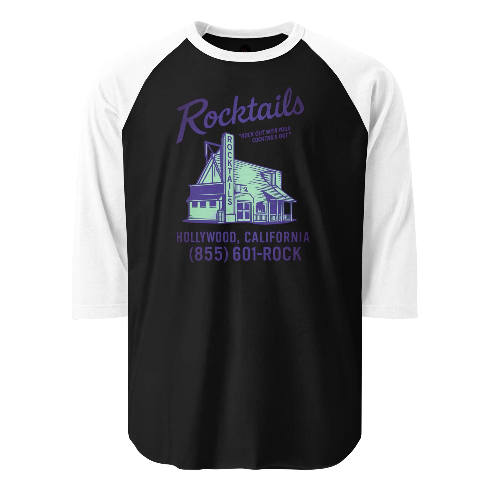 Rocktails Bar & Grill Raglan T-Shirt product image (1)