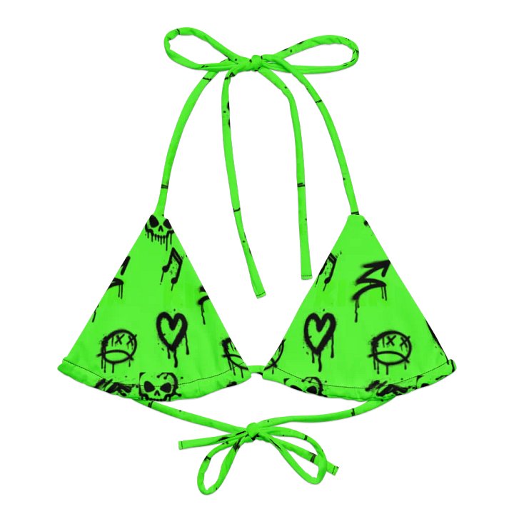 Graffiti Glam String Bikini Top product image (1)