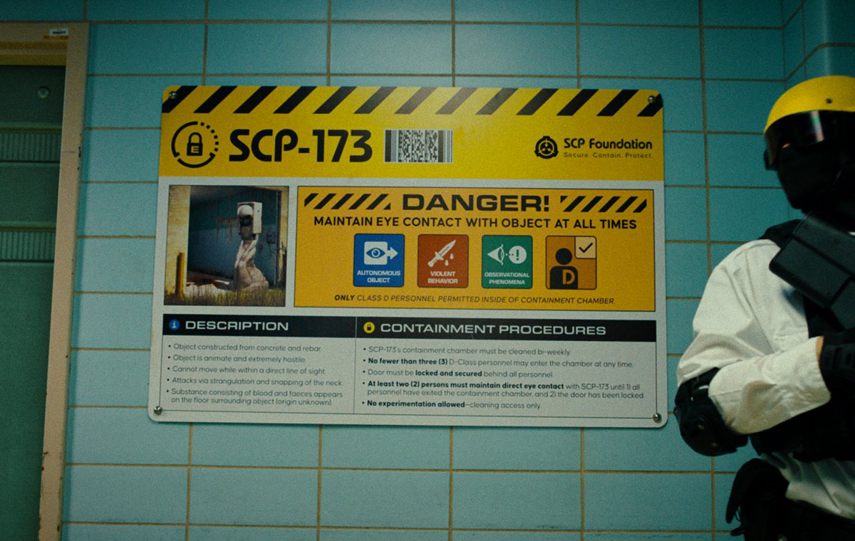SCP-173 Wall Label Poster product image (6)