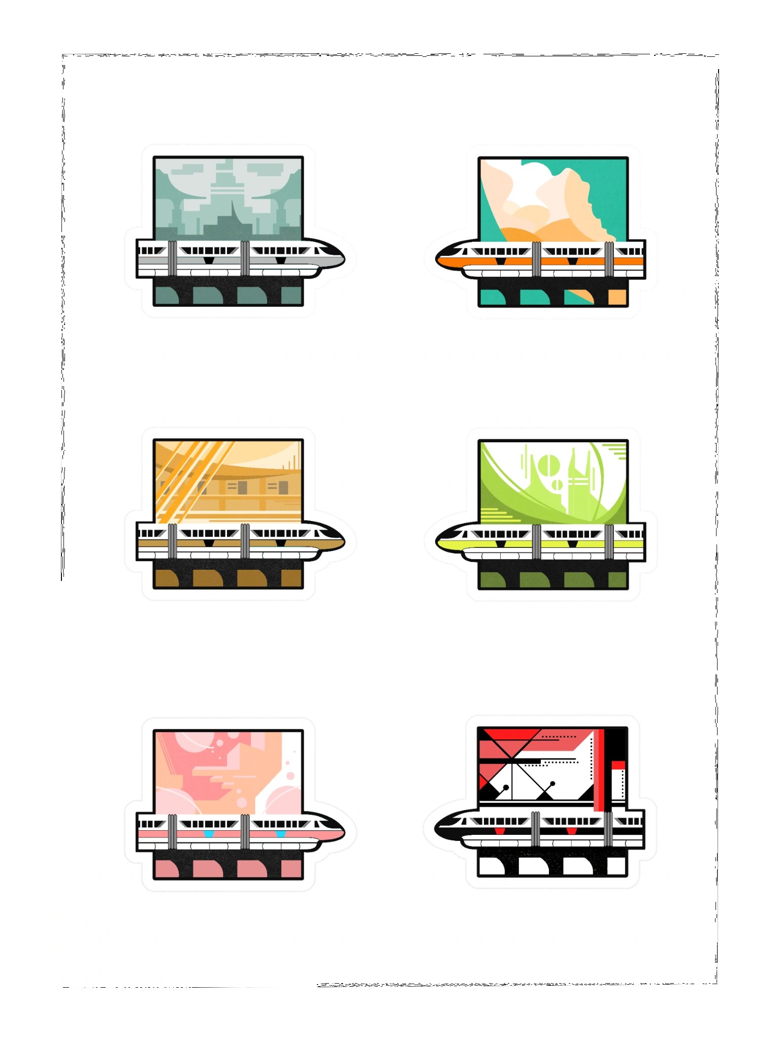 Monorail Sticker Pack #2 product image (3)
