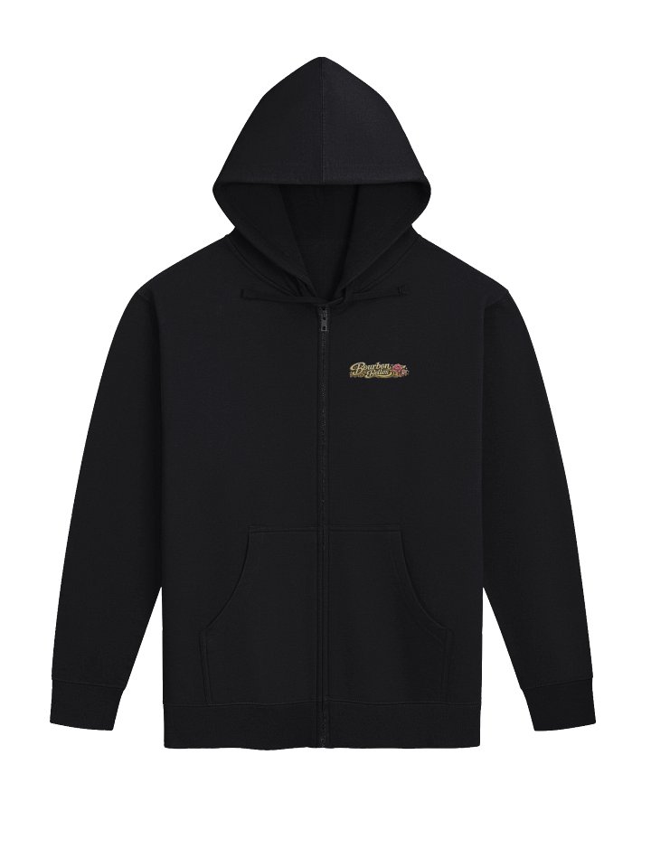 Bourbon Belles Signature Zip Hoodie – Black Bourbon Club Hoodie product image (1)