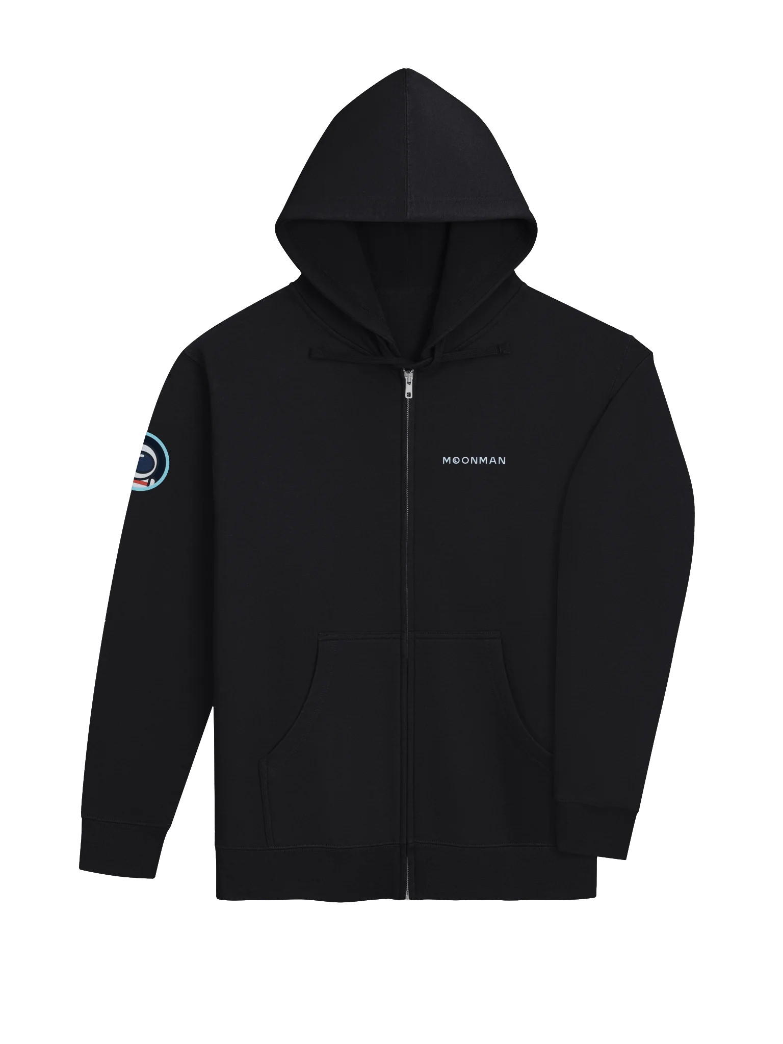MoonMan Zip Hoodie, Wordmark Front Logo Sleeve product image (4)