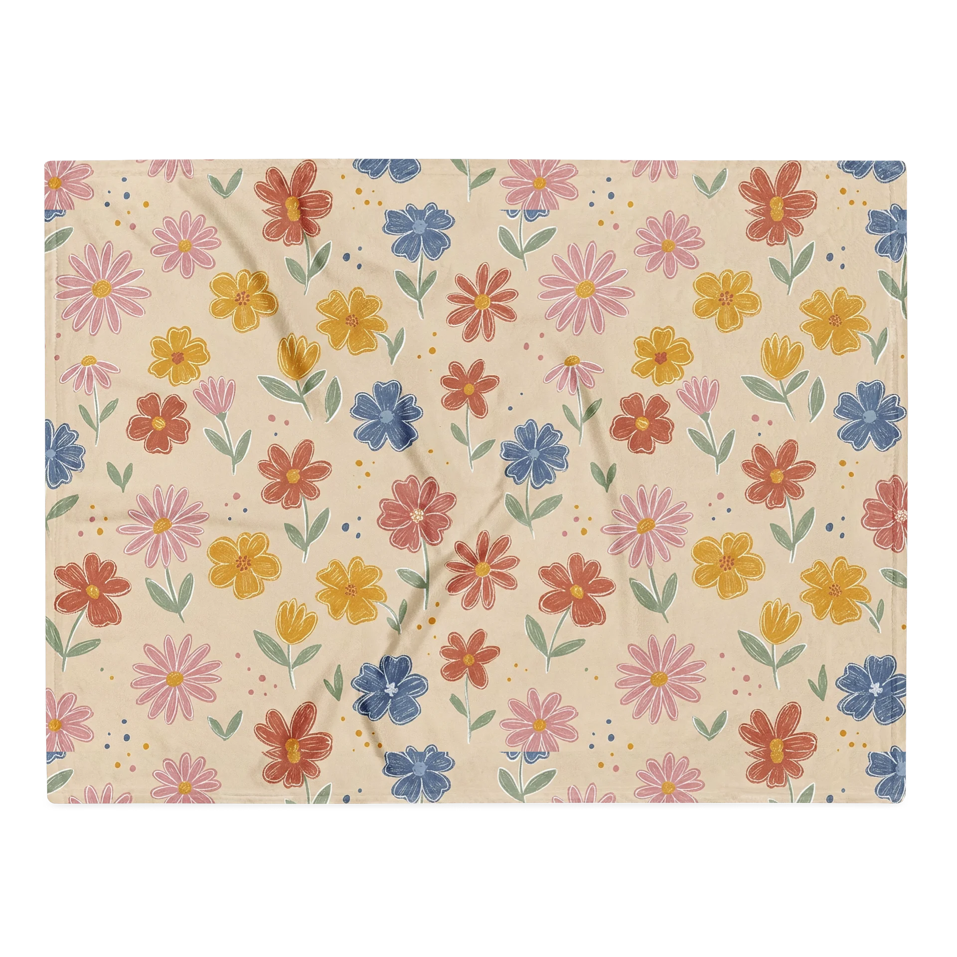 Pastel Floral Throw Blanket product image (6)