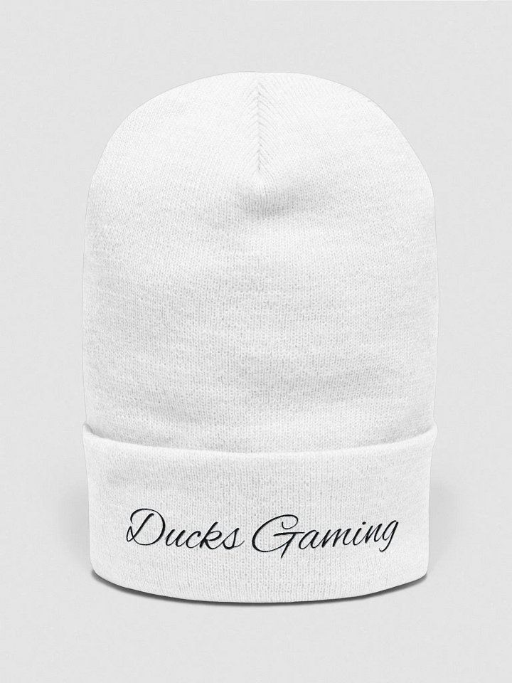 Ducks Gaming Plane Beanie Black Lettering product image (1)