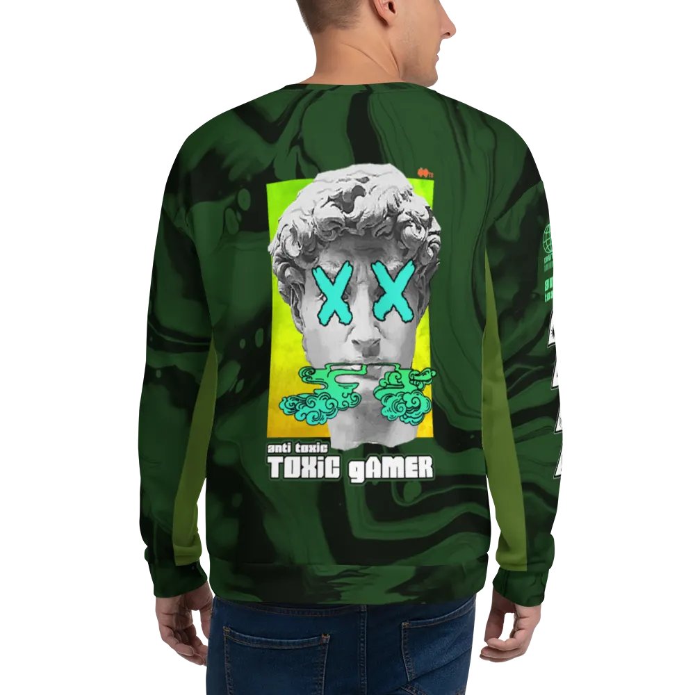 All-Over Print Anti-Toxic-Toxic-Gamer Sweatshirt product image (4)