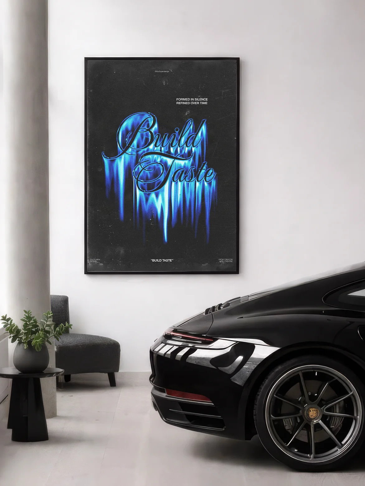 "BUILD TASTE" Typography Print Poster (Unframe) product image (7)