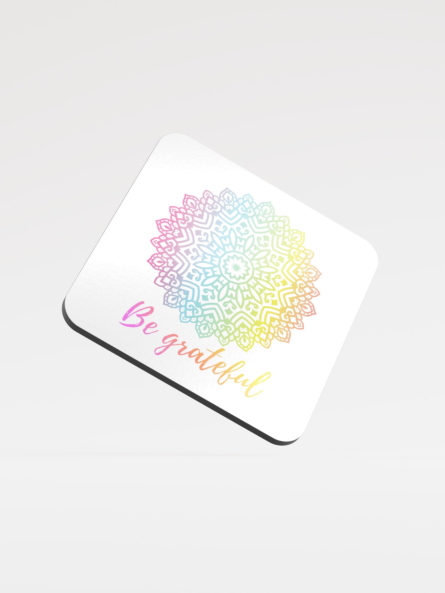 ''Be grateful'' mandala coaster product image (1)