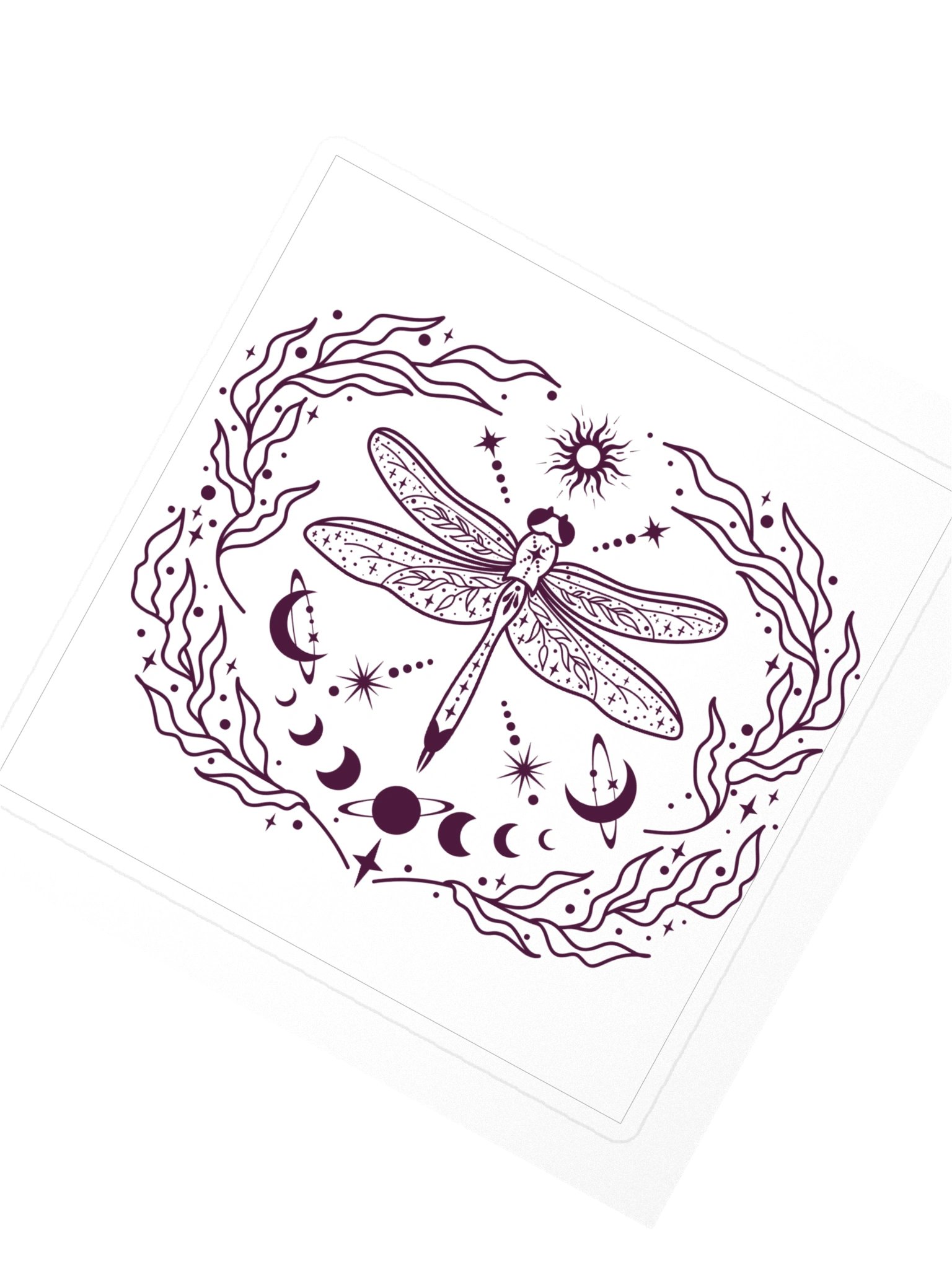 Celestial Dragonfly Kiss Cut Sticker product image (2)