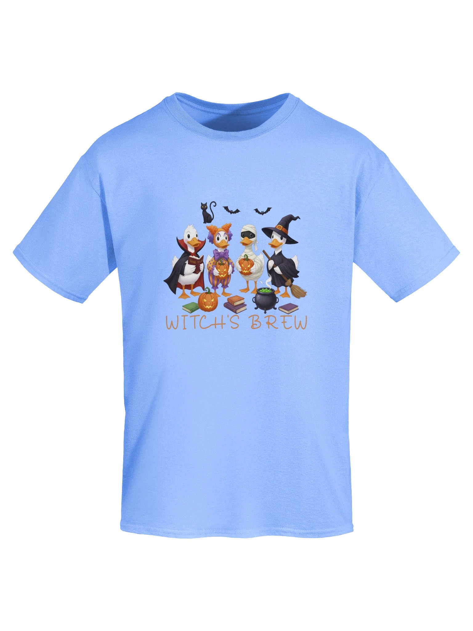 Witch's Brew Funny Halloween Duck Costume Squad T-Shirt product image (34)