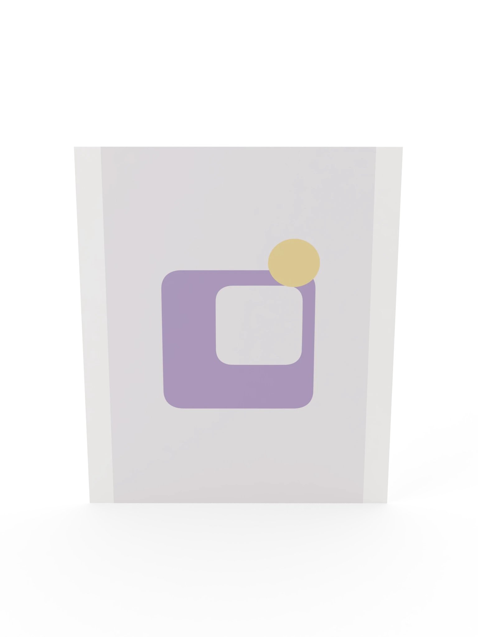 Lilac Mid Century Shape Print | Pastel Bathroom Wall Art product image (7)