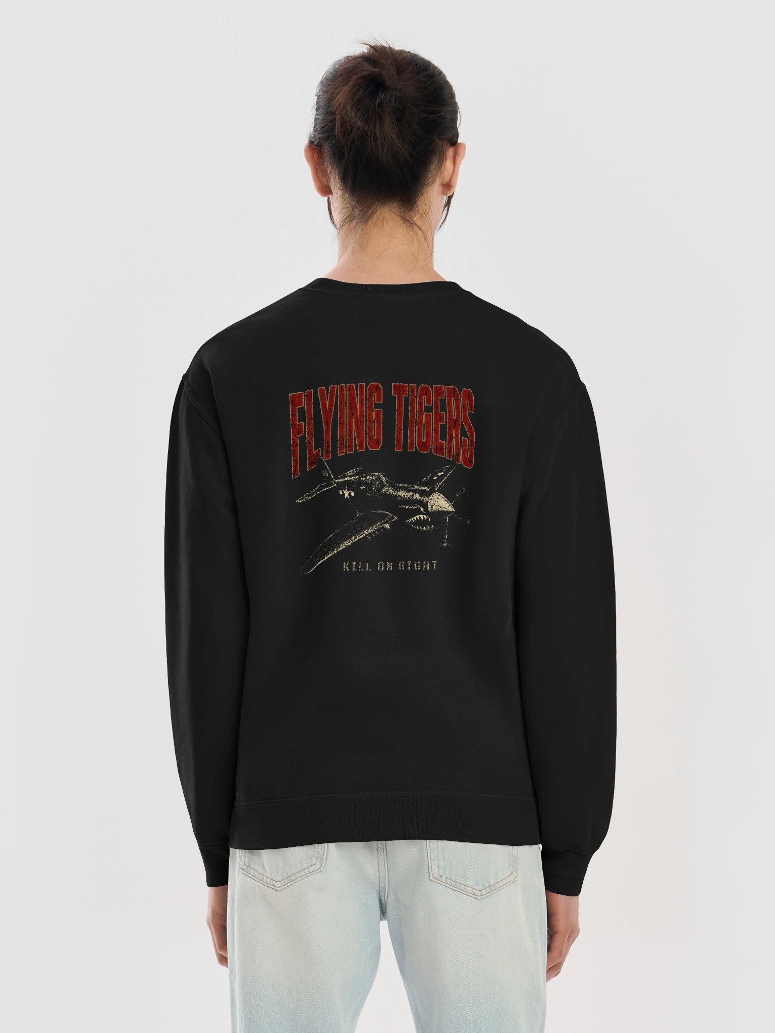 Flying Tigers "Kill On Sight" AVG Warhawk P-40 Crewneck product image (5)