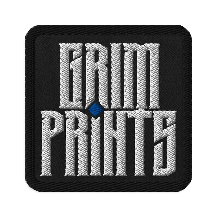 Grim Prints 3"X3" Embroidered Patch product image (1)