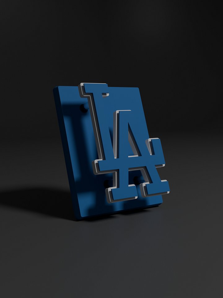 Los Angeles Dodgers 3D Printed Floating Logo Sign (Digital File Only) product image (1)