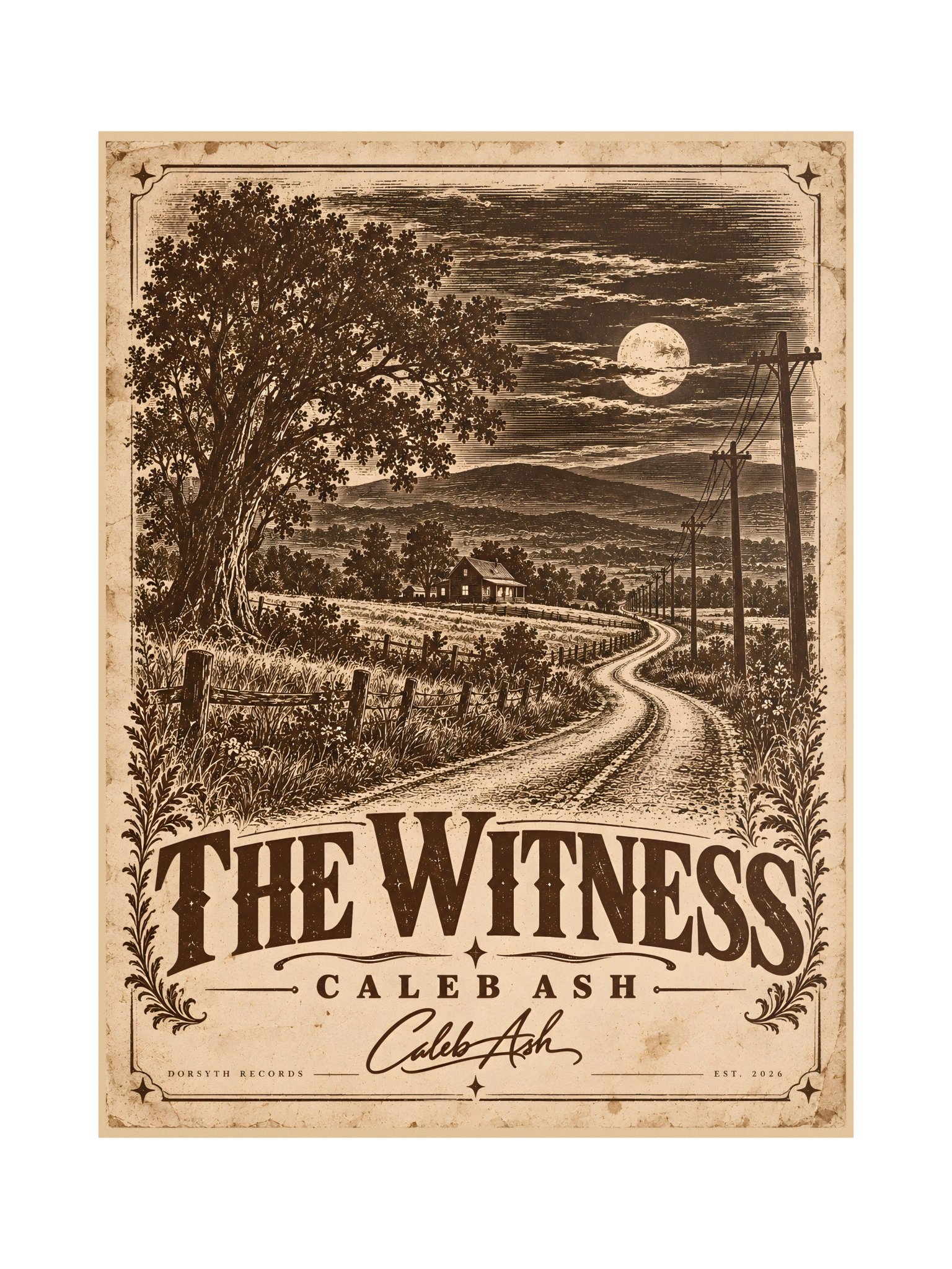 Caleb Ash — The Witness Poster product image (1)