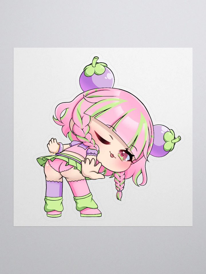 Mangosteen Bootie Sticker - Winky Version (3x3