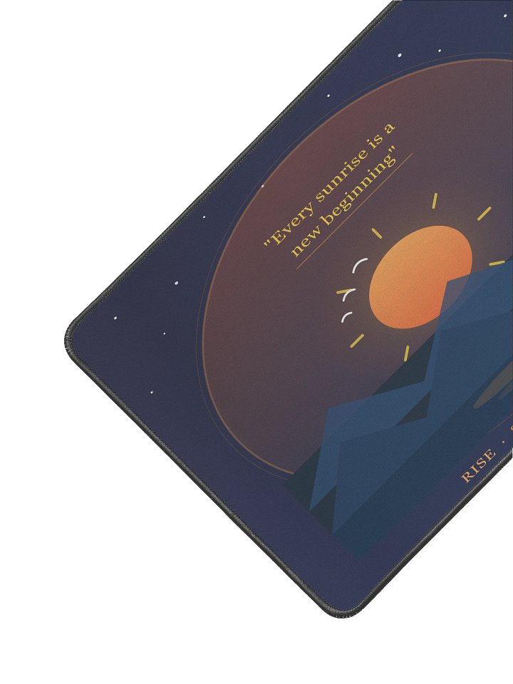Sunrise Inspirational Desk Mat 12x18 – New Beginning Design product image (2)