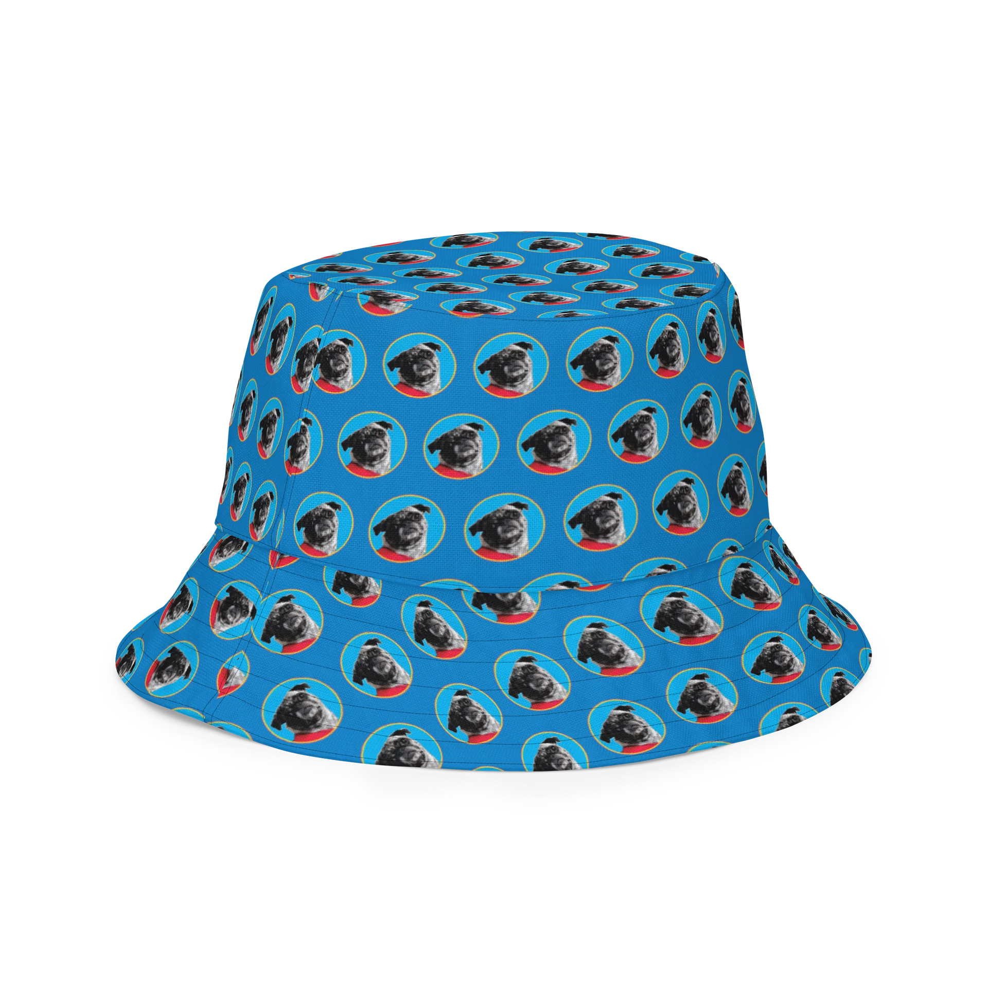 FranSci the Pug Mafia All-Over Print Reversible Bucket Hat product image (5)