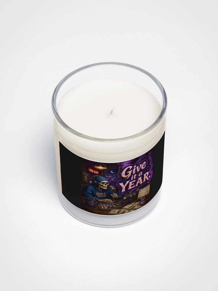 ''Give It A Year 2.0'' Soy Wax Candle In A Clear Glass Jar product image (2)