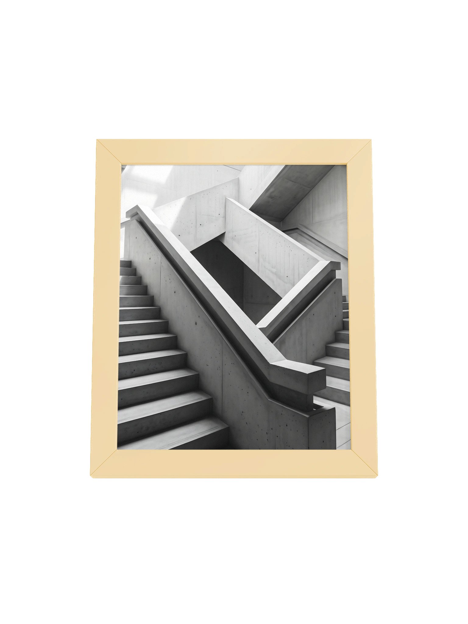 Monochrome Stair - Brutalist Architectural Photography Wall Art product image (63)