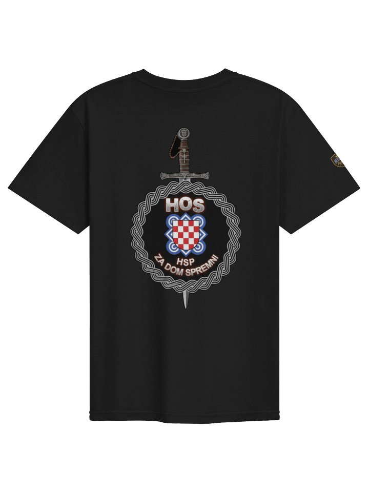 Flaming Sword Croatian Emblem Tee product image (2)