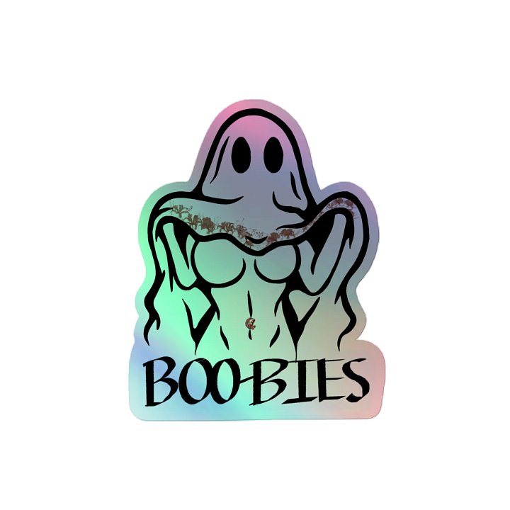 Boobies Ghost Kiss-Cut Sticker Sheet product image (2)