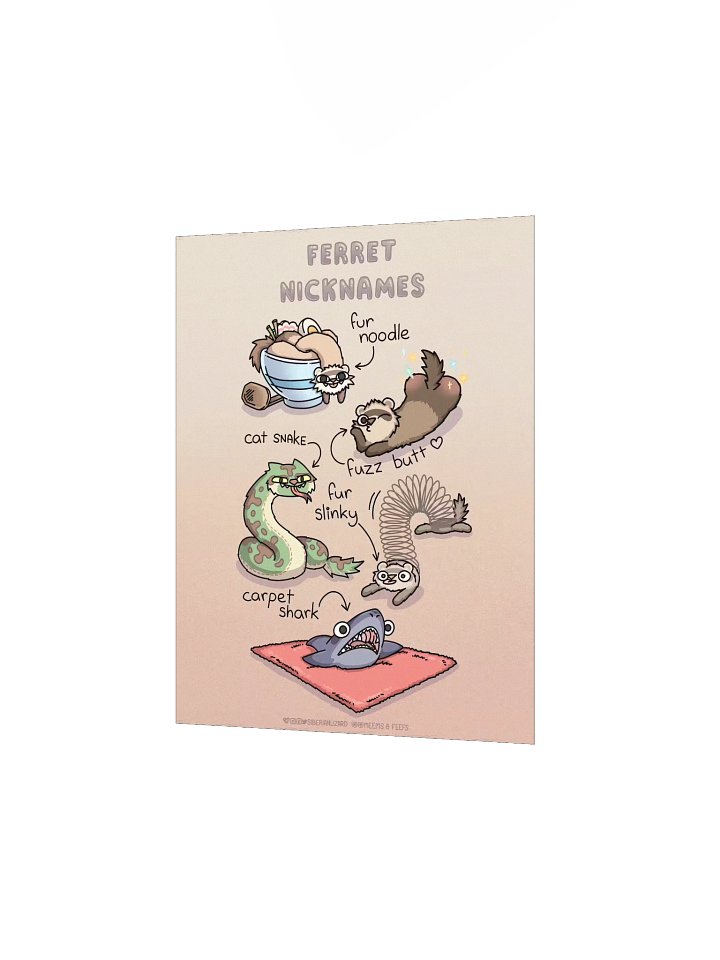 Ferret Nicknames | Bestselling Poster product image (2)