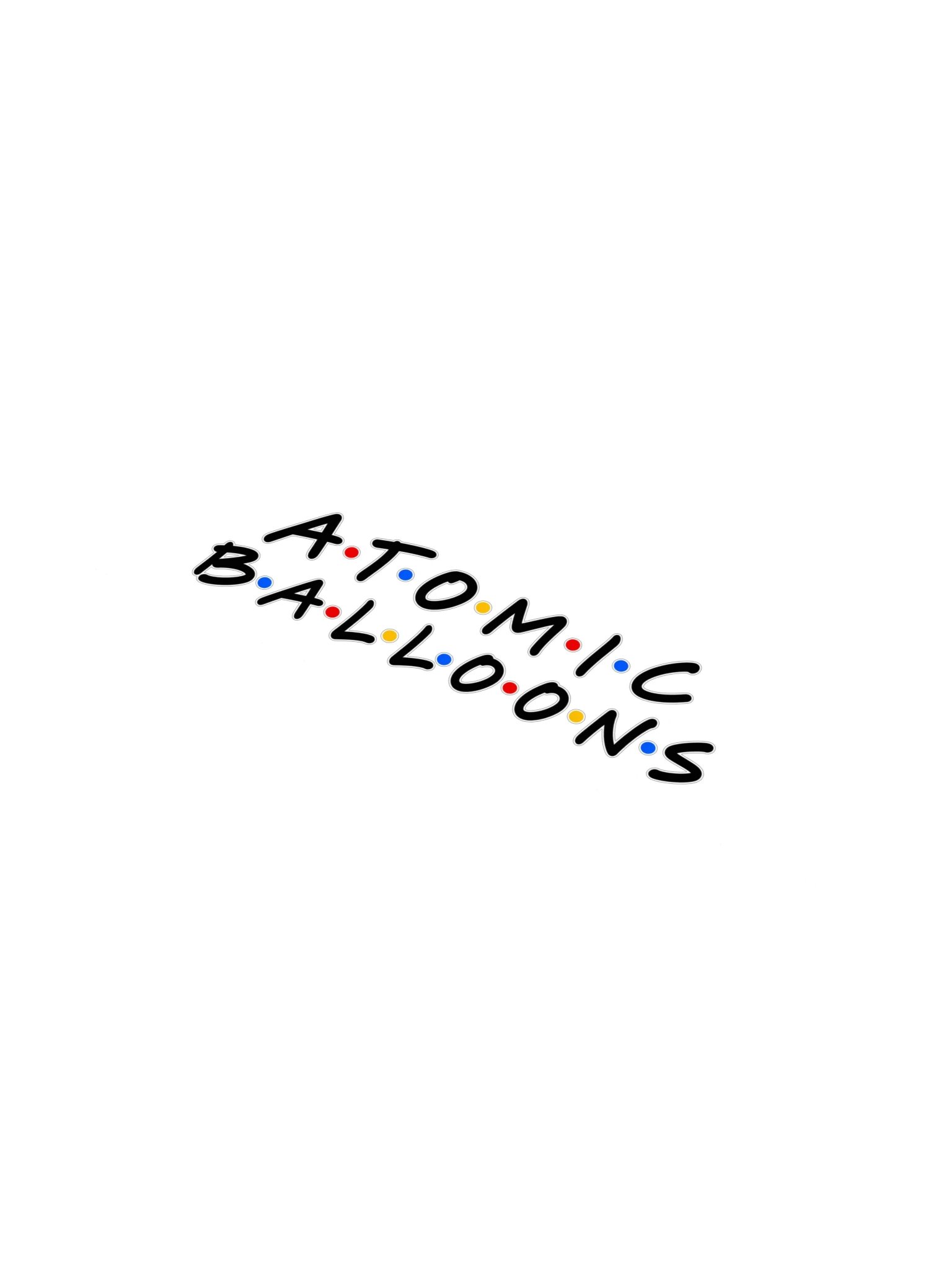 Atomic Balloons Kiss Cut Sticker product image (1)