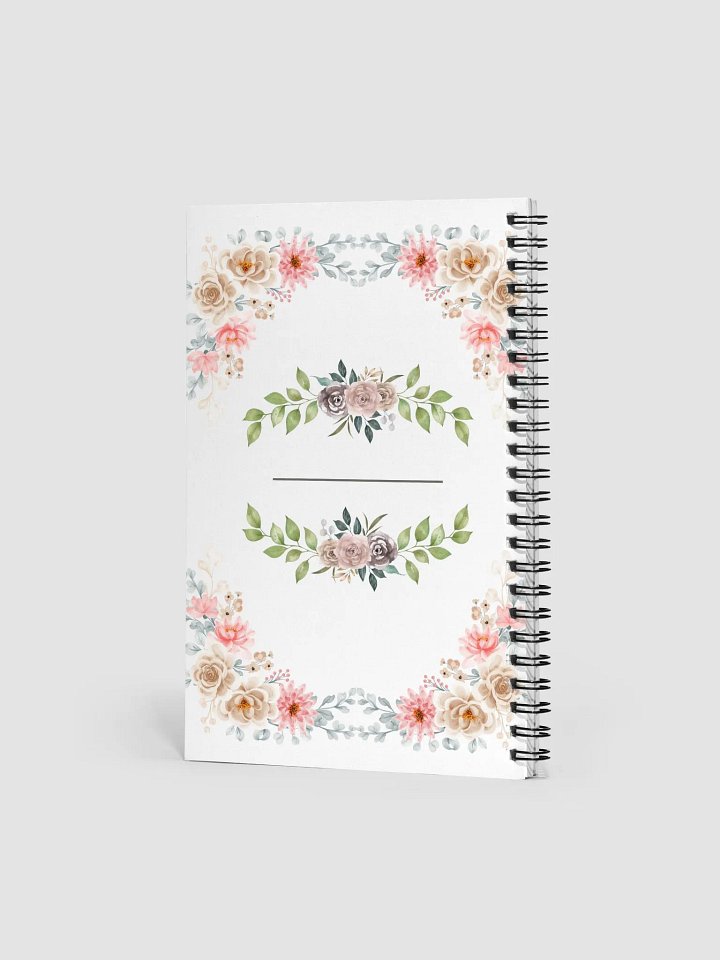 Floral Elegance Spiral Notebook product image (2)