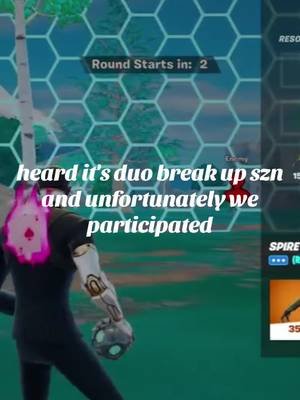 It’s duo breakup szn😖 #fortnite #fortniteclips #fortnitezb #fyp #fypシ 