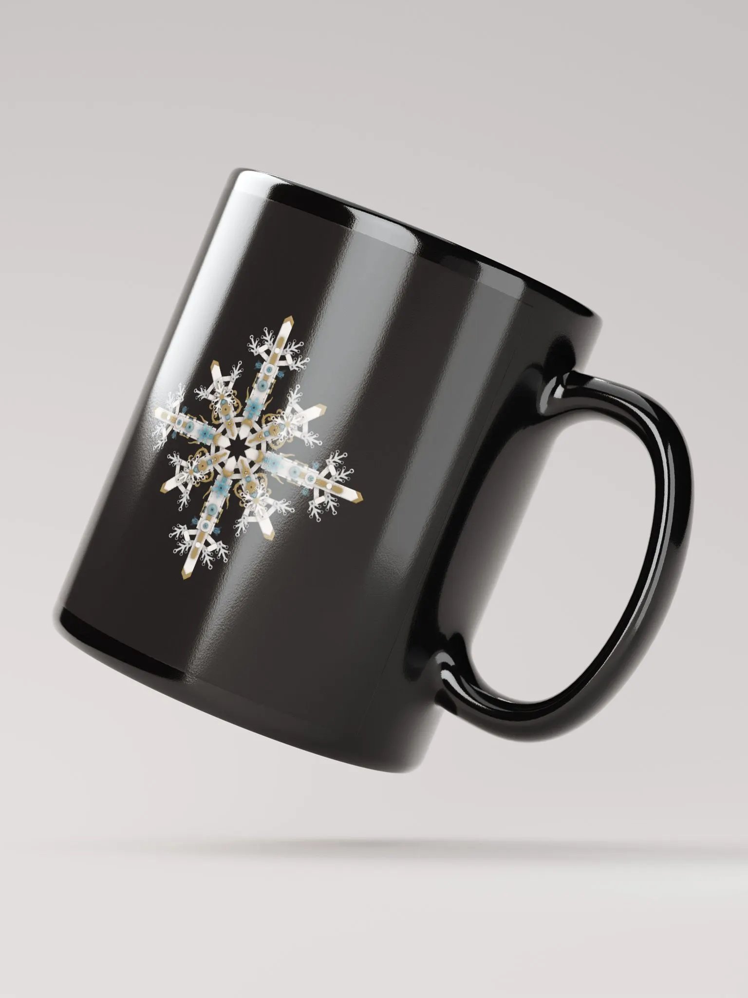 Christmas - Brick Snowflake - Black Mug product image (2)