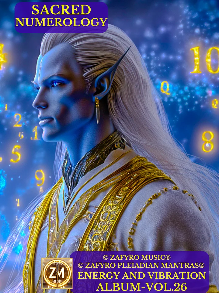 ÁLBUM - VOL. 26 (MUSIC) - SACRED NUMEROLOGY - ENERGY AND VIBRATION (© ZAFYRO PLEIADIAN MANTRAS®) - BINAURAL FREQUENCIES product image (1)