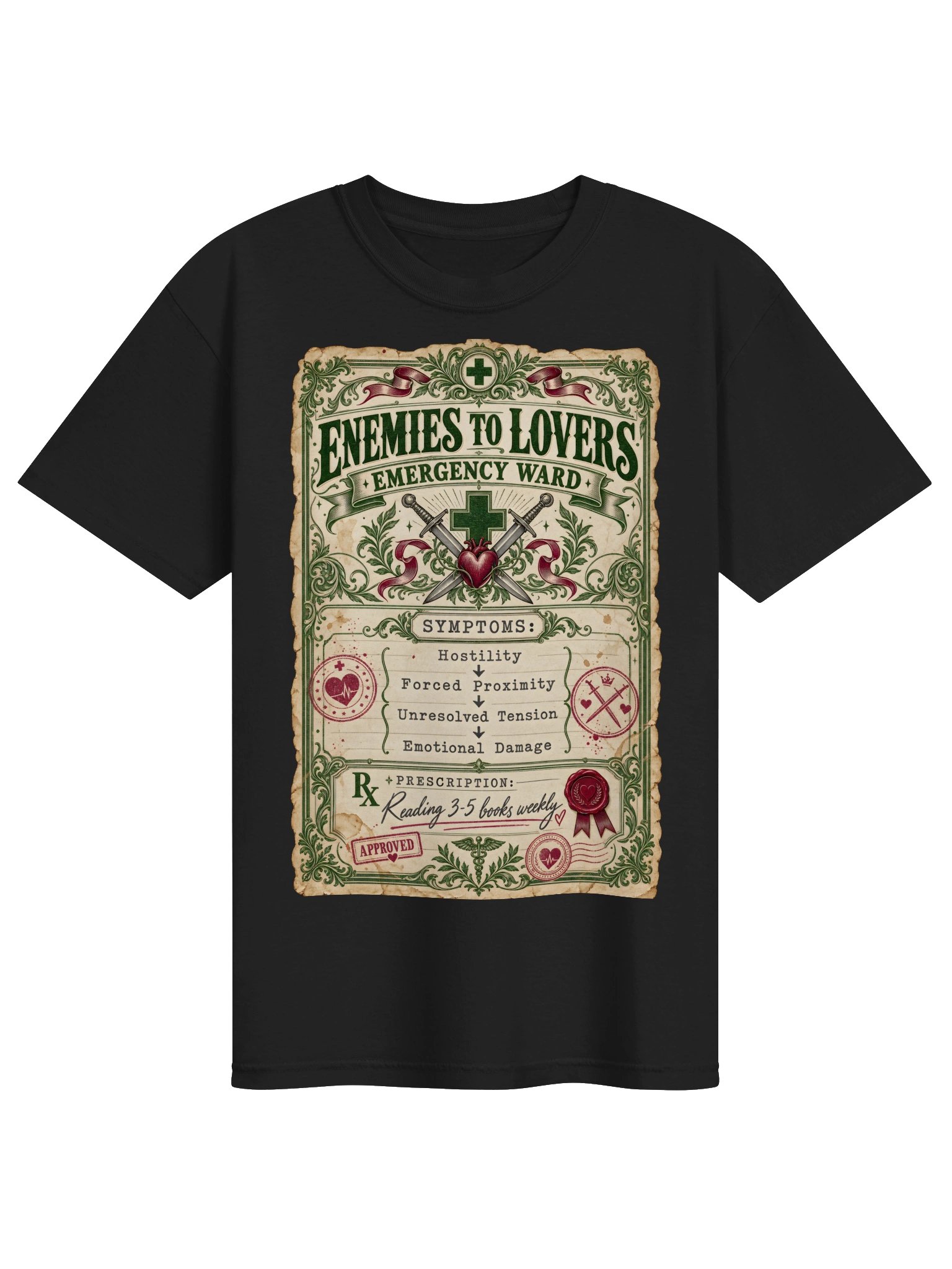 Enemies to Lovers Emergency Ward Vintage Prescription Shirt product image (8)