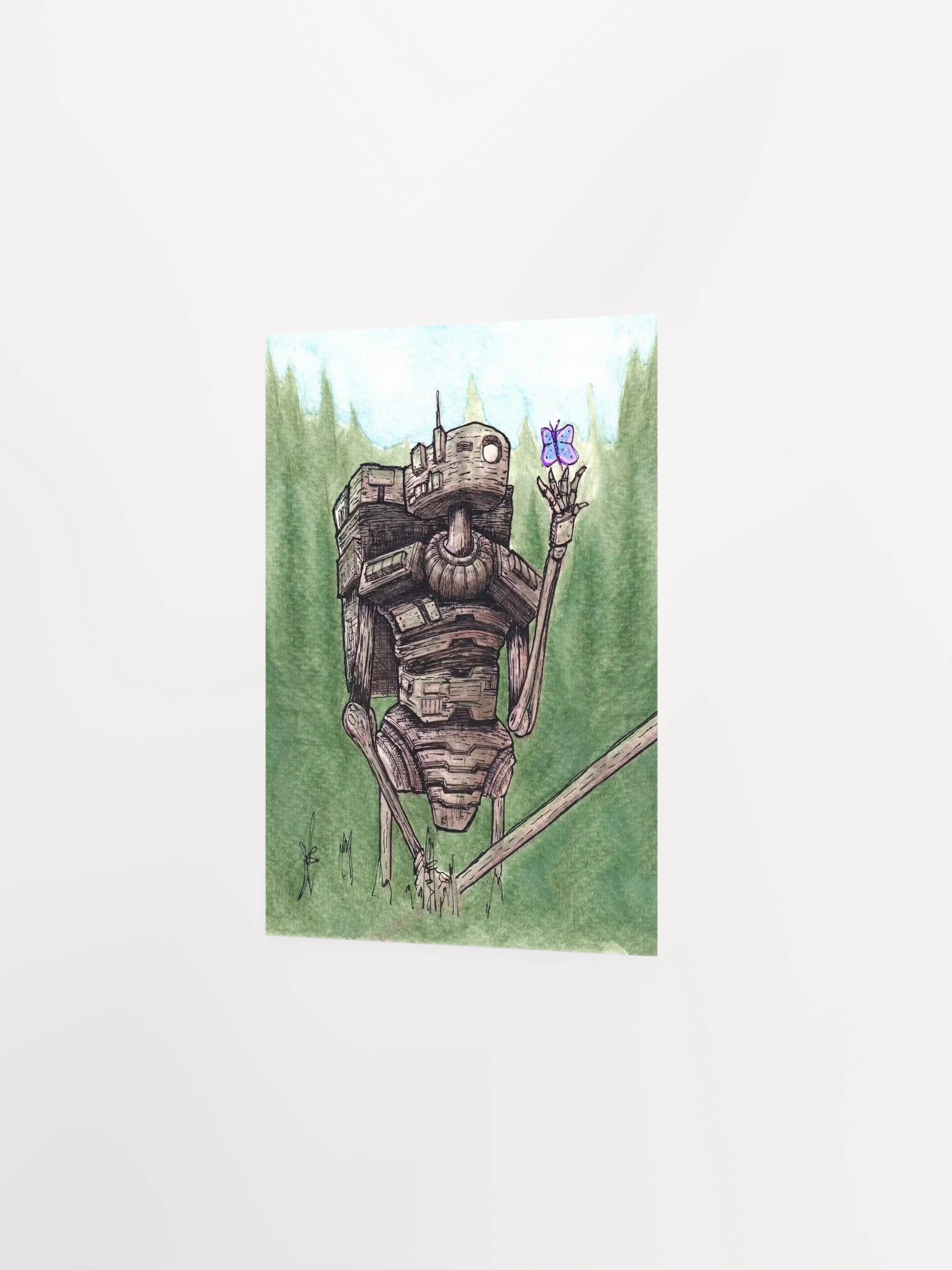 Robot Butterfly Print product image (2)