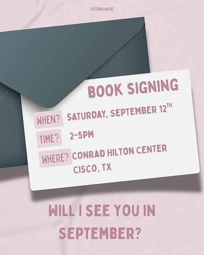 I had so much fun with y'all in Cisco last year. I can't wait to do it again.

Come hang out with me on September 12th!

Grab...