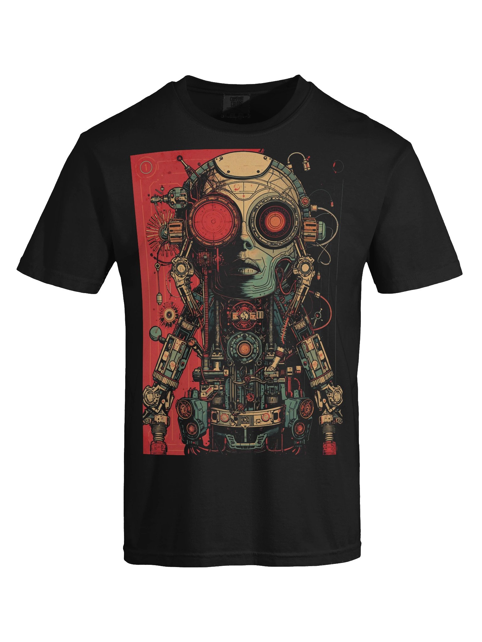Retro Robot Circuit Heavyweight T-Shirt product image (2)