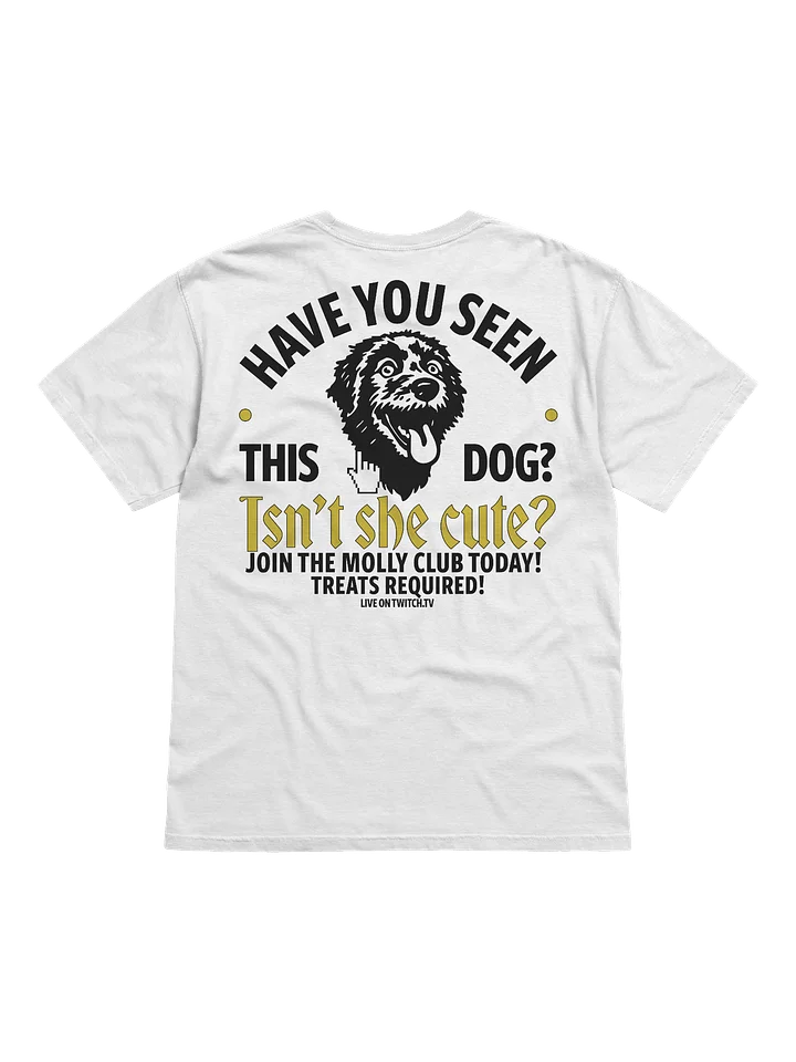 HAVE YOU SEEN THIS DOG? - T-SHIRT (WHITE & YELLOW) product image (2)