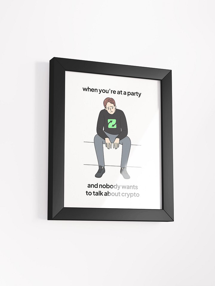 Sad at Party Meme Framed Matte Poster product image (19)
