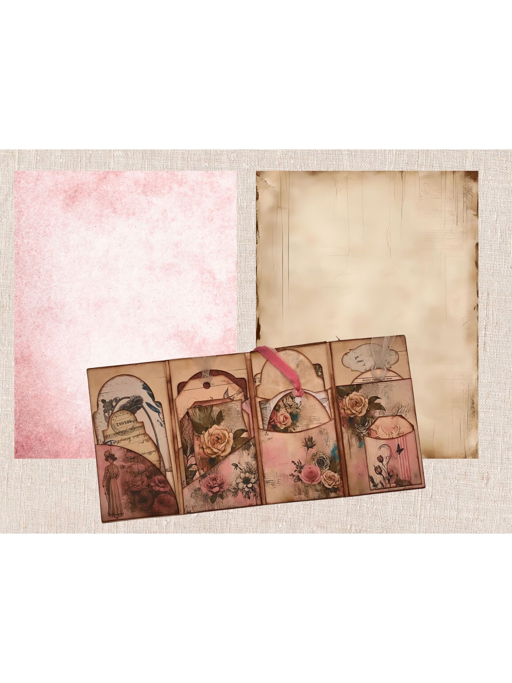 Mini Shabby Chic Vintage Inspired Junk Journal product image (4)