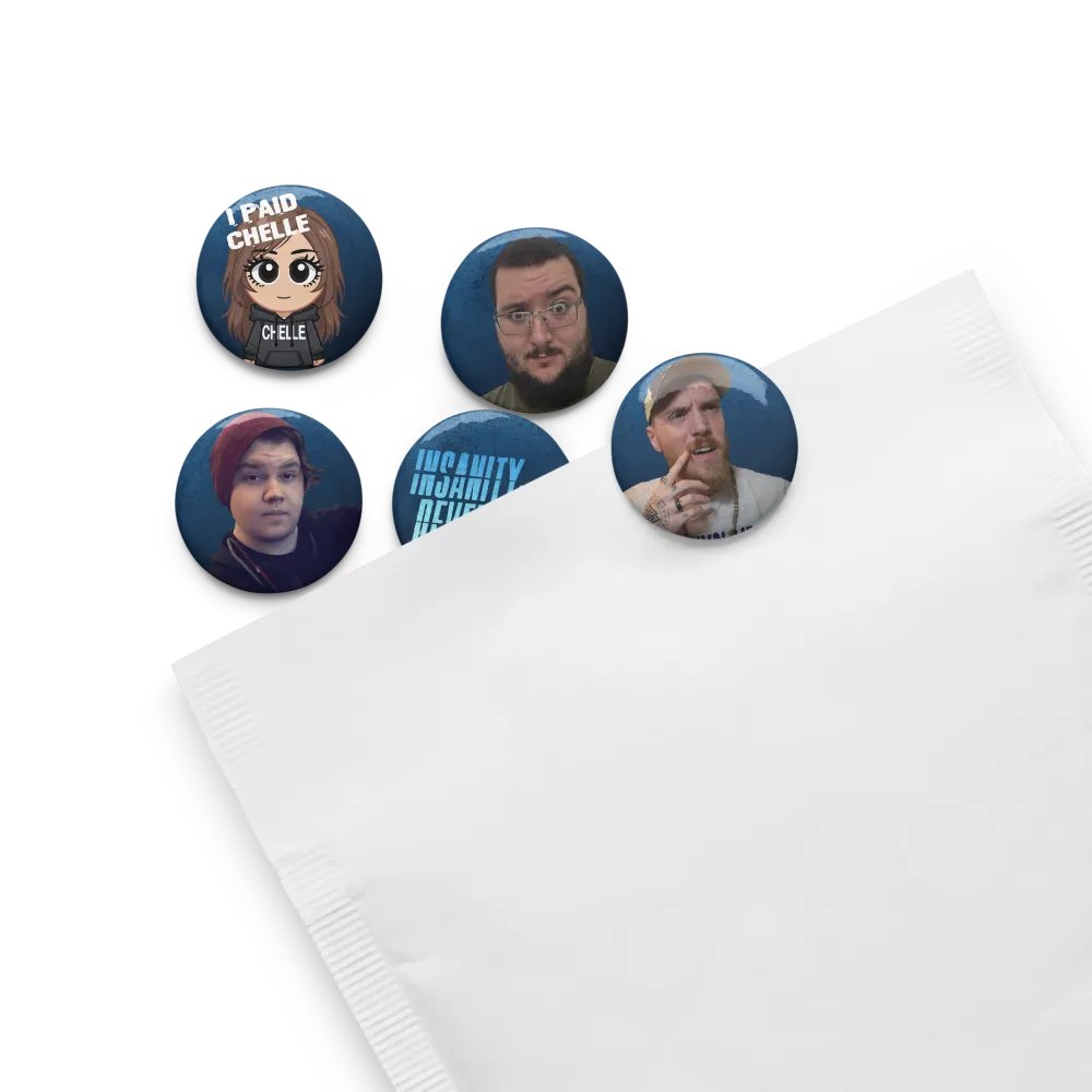 Insanity Developing Gang Button Pin Set product image (3)