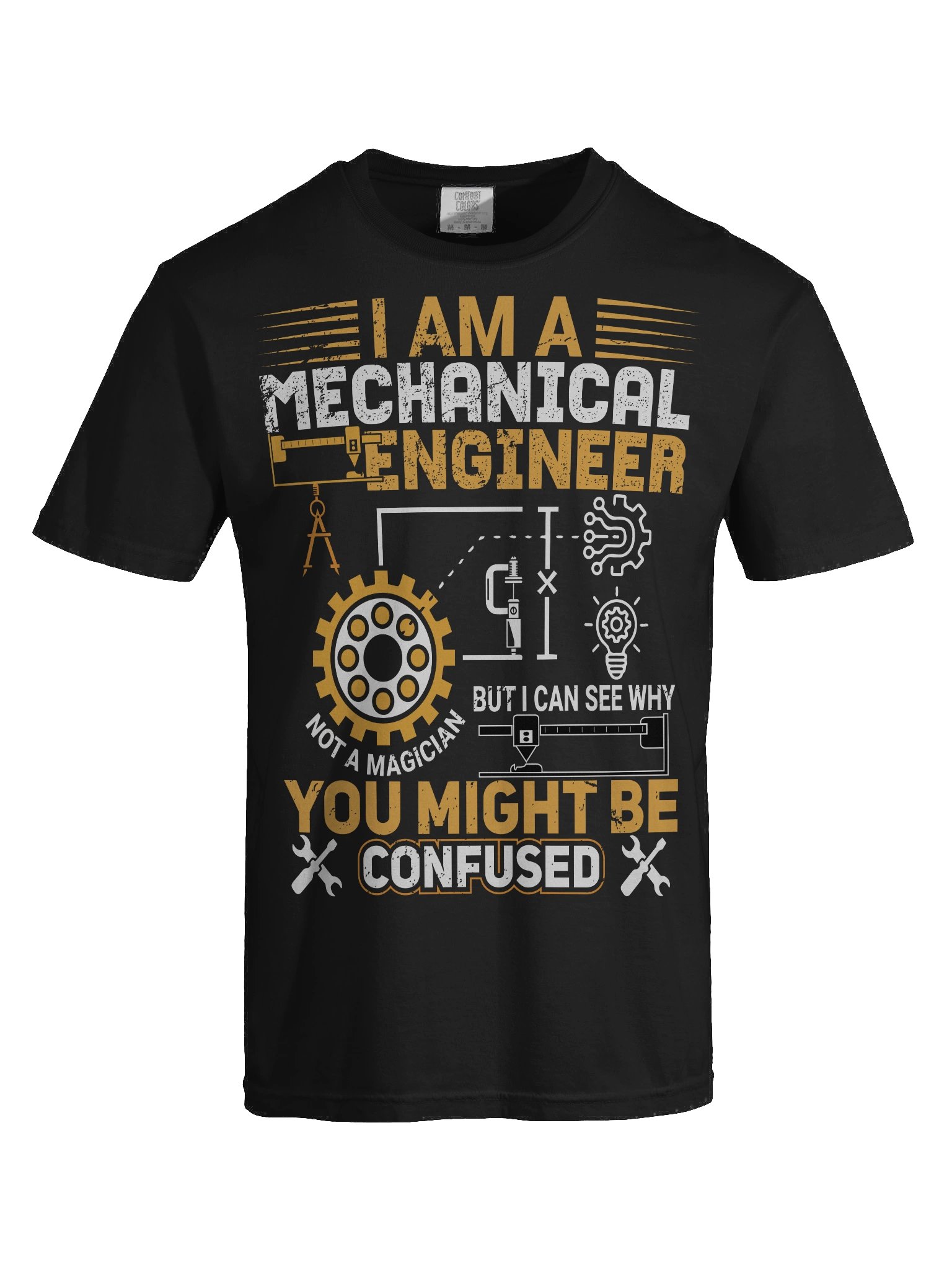 I Am a Mechanical Engineer, Not A Magicien V-Neck Tee, Funny Engineer Shirt, Gift for Engineers, Unisex Logic Tee, Engineering Humor Top product image (7)