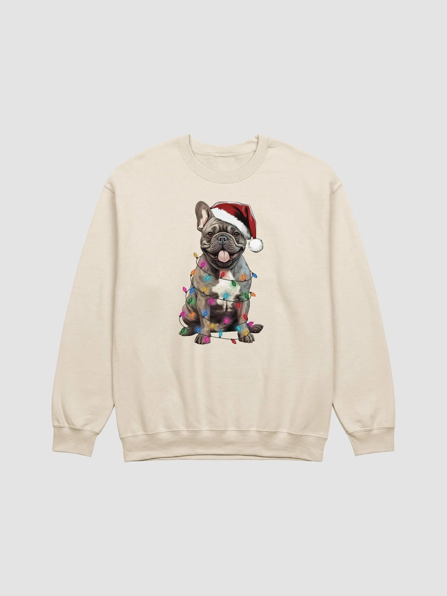 Funny French Bulldog(Brindle) Christmas Sweatshirt for Frenchie Paw-rents product image (18)