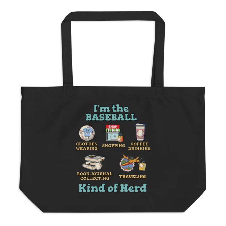 Im The Baseball Kind Of Nerd Playful Tote Bag product image (1)