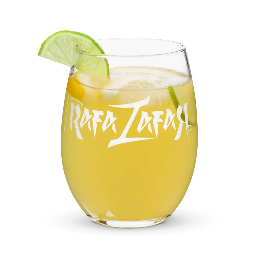 RafaZafar Logotext Stemless Wineglass (white) product image (9)
