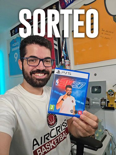 Ganador sorteo: @yunior759

🎁 **SORTEO NBA 2K27 DELUXE EDITION** 🎁

Para celebrar los 250.000 suscriptores en mi canal de You...
